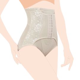 SUNVENO Belly Shaper and Hip Definition Band - Beige, 2XL